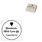 Tampons Encreurs Entreprise Faite À La Main Avec Amour Par Nom De S (Tamponné)