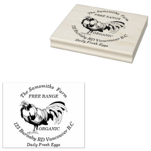 Tampons Encreurs Entreprise familiale personnalisée Chicken Egg Far