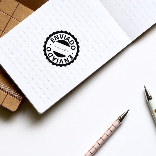 Tampons Encreurs Enviado, Timbre en caoutchouc portugais