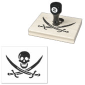 Tampons Encreurs Épées de crânes d'obsidienne Drapeau pirate de Cal (Tamponné)