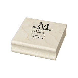 Tampons Encreurs Equipe de mariée ajouter nom monogramme demoiselle