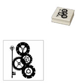 Tampons Encreurs Équipements et clé Steampunk (Tamponné)