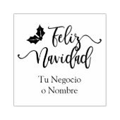 Tampons Encreurs Espagnol Feliz Navidad Citation Typographie & Holl (Impression)