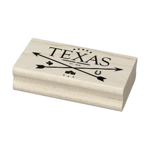 Tampons Encreurs Est vintage du Texas. Timbre en caoutchouc d'art
