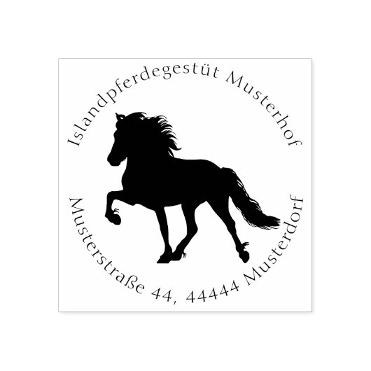 Tampons Encreurs Estampilles, chevaux d'Islande (Impression)