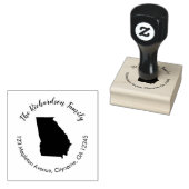 Tampons Encreurs Etat de Géorgie adresse de retour cachet (Tamponné)