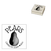 Tampons Encreurs Été Vert Ripe Poire Fruit Pears Canalisé Par (Tamponné)