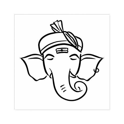 Tampons Encreurs Ethnic Ganesha | Indian God Drawing (Impression)