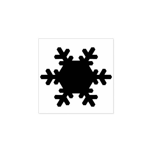 Tampons Encreurs Étiquette d'art simple de flocon de neige (Impression)