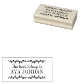 Tampons Encreurs Étiquette de bookplate pour enfants à branche rust (Tamponné)