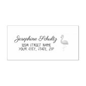 Tampons Encreurs Étiquette de Flamant rose rose (Impression)