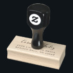 Tampons Encreurs Étiquette en caoutchouc simple de l'adresse de ret<br><div class="desc">Script simple,  retournez l'empreinte manuscrite d'adresse. Modèle fournit une ligne de texte pour le nom dans la police de script avec le type de police gras pour l'adresse.</div>