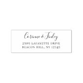 Tampons Encreurs Étiquette en caoutchouc simple de l'adresse de ret (Impression)