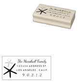 Tampons Encreurs Étoile à main en caoutchouc de poisson retour Adre (Tamponné)