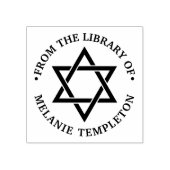 Tampons Encreurs Étoile de David #3 "De la bibliothèque de" Monogra (Impression)