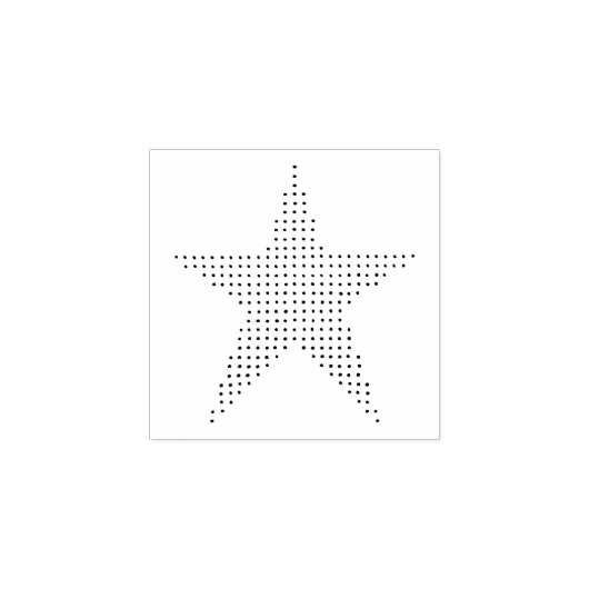 Tampons Encreurs Étoile en Pointillisme, Timbres en Caoutchouc (Impression)