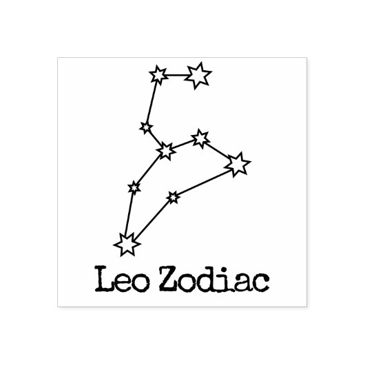 Tampons Encreurs Étoiles Zodiac Horoscope Céleste Leo (Impression)