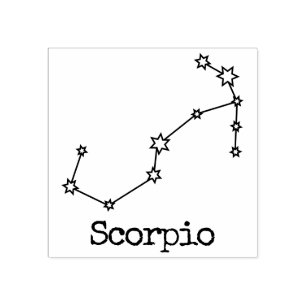 Tampons Encreurs Étoiles Zodiaque Céleste Horoscope Scorpion