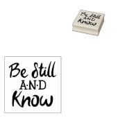 Tampons Encreurs Être encore et connaître Gospel Graphics Écriture  (Tamponné)