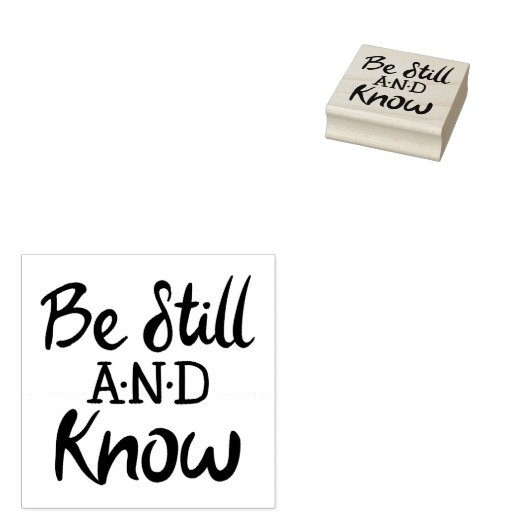 Tampons Encreurs Être encore et connaître Gospel Graphics Écriture (Tamponné)