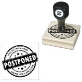 Tampons Encreurs Événement reporté avec votre nouveau timbre date (Tamponné)