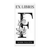 Tampons Encreurs EX librairies Librairie Librairie monogramme F (Impression)
