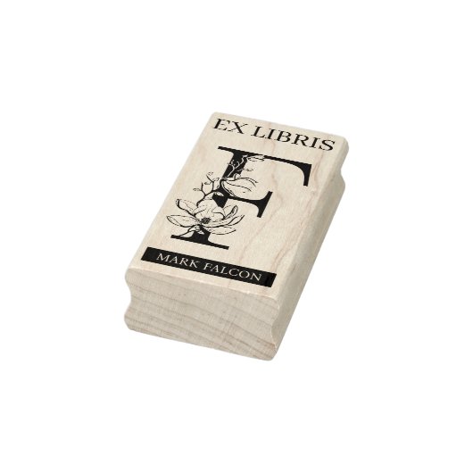 Tampons Encreurs EX librairies Librairie Librairie monogramme F (Tampon)