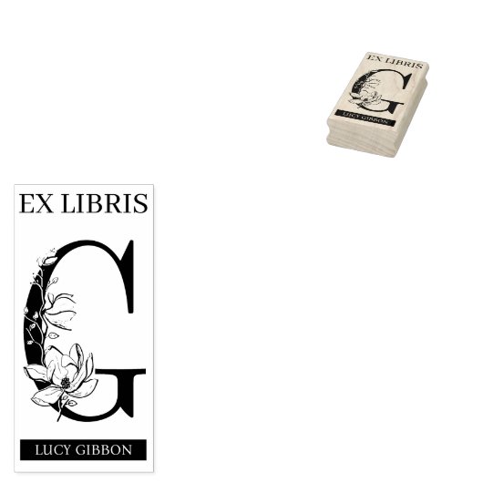 Tampons Encreurs EX librairies Librairie Librairie monogramme G (Tamponné)