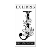 Tampons Encreurs EX librairies Librairie Librairie monogramme J (Impression)