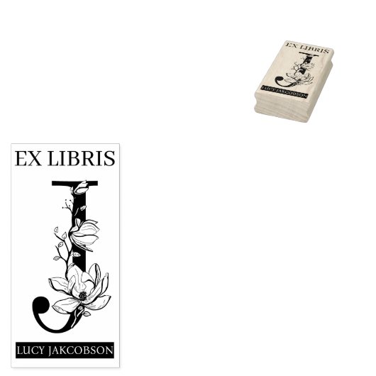 Tampons Encreurs EX librairies Librairie Librairie monogramme J (Tamponné)