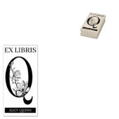 Tampons Encreurs EX librairies Librairie Librairie monogramme Q (Tamponné)