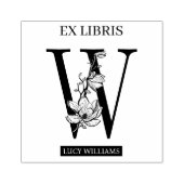 Tampons Encreurs EX librairies Librairie Librairie monogramme W (Impression)