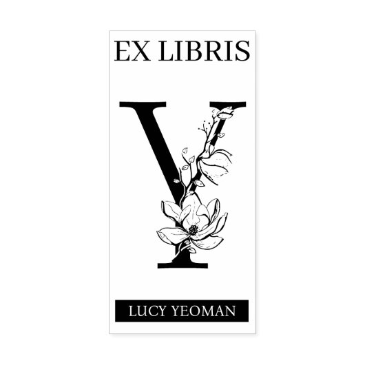 Tampons Encreurs EX librairies Librairie Librairie monogramme Y (Impression)