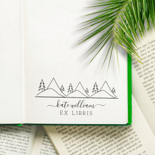Tampons Encreurs Ex libris Arbres et Montagnes