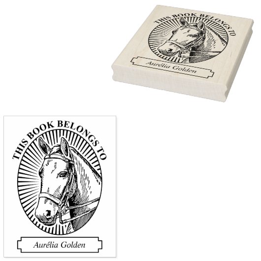 Tampons Encreurs Ex Libris - Beau Cheval (Tamponné)
