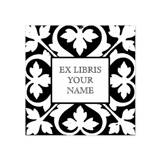 Tampons Encreurs Ex libris bibliothèque bibliothèque Victorian (Impression)