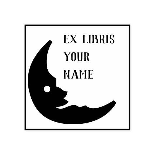 Tampons Encreurs Ex Libris Boplate Moon (Impression)