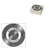 Tampons Encreurs Ex Libris Cercles concentrés v3 (Tamponné)