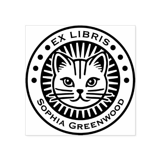 Tampons Encreurs Ex Libris - Chat (Impression)