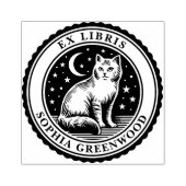 Tampons Encreurs Ex Libris - Chat Nocturne (Impression)