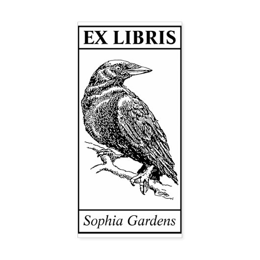Tampons Encreurs Ex Libris - Corbeau (Impression)