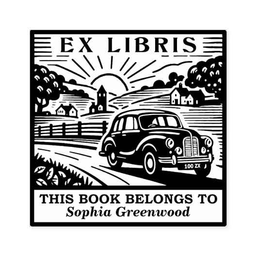 Tampons Encreurs Ex Libris - Country Drive (Impression)