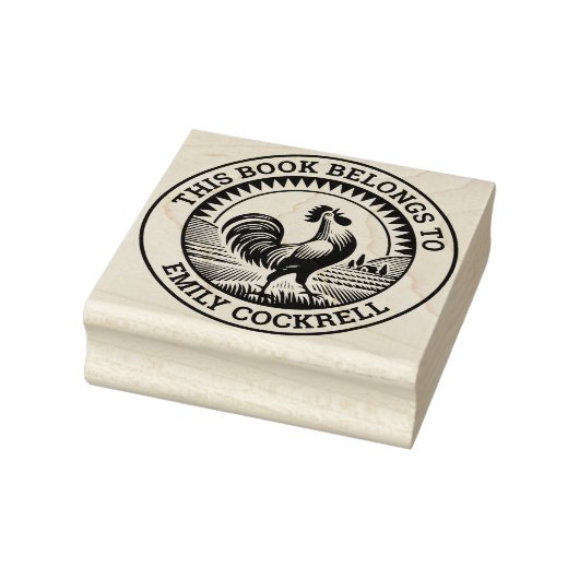 Tampons Encreurs Ex Libris - Croisement de Cockerel à l'aube (Tampon)