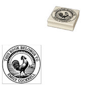 Tampons Encreurs Ex Libris - Croisement de Cockerel à l'aube (Tamponné)