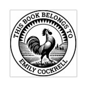 Tampons Encreurs Ex Libris - Croisement de Cockerel à l'aube (Impression)