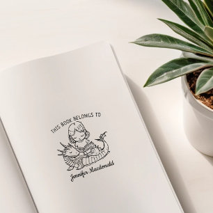 Tampons Encreurs Ex-libris Dragon Bébé Personnalisé