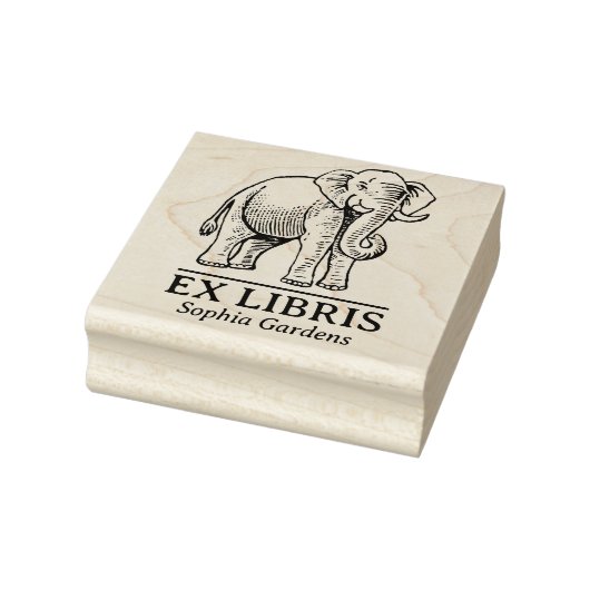 Tampons Encreurs Ex Libris - Eléphant indien (Tampon)