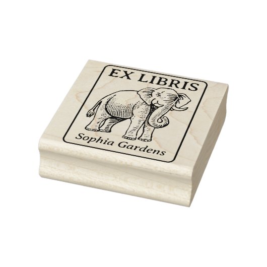 Tampons Encreurs Ex Libris - Eléphant indien (Tampon)