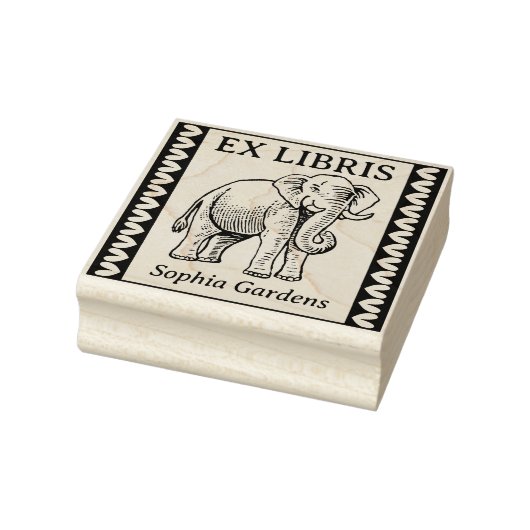 Tampons Encreurs Ex Libris - Elephant Indien - Bordé (Tampon)