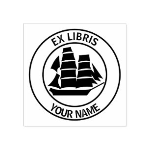 Tampons Encreurs Ex-libris ex de bateau de navigation de libris